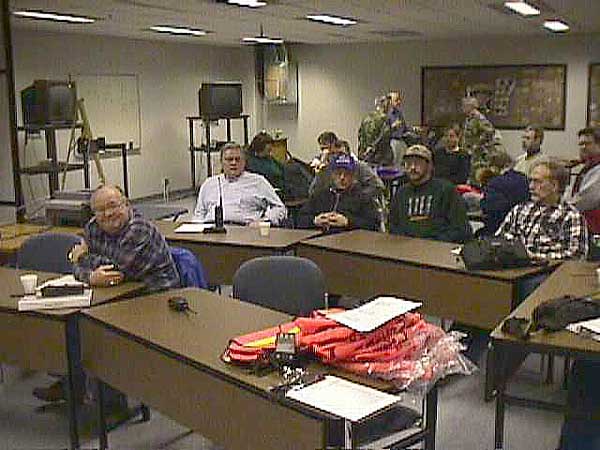 OZARES members in the Ozukee County Justice Center's Emergency Operations Center.